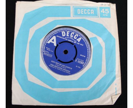 THE ROLLING STONES - GET OTT MY CLOUD DEMO - Previously owned by Brian Epstein, this is a rare 'Demonstration Sample Not For 