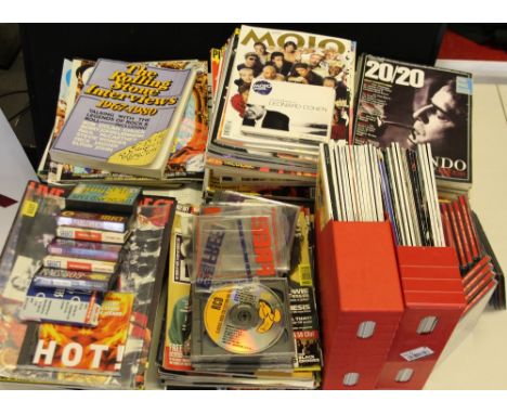 MUSIC MAGAZINES - a range of music magazines and freebies (CDs) from Time Out 1-6 c1989, to Mojo from 1993-2002. Titles inclu