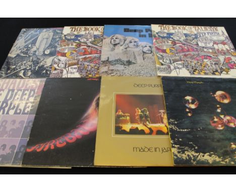DEEP PURPLES - Nice collection of 12 x LPs. Titles include S/T (SHVL 759 unboxed 1st UK - VG/VG, The Book Of Taliesyn (US pur