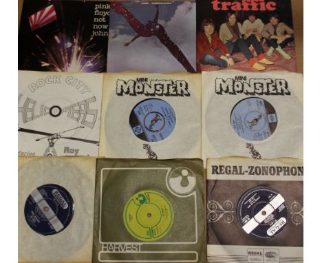 60s/70s ROCK/PROG - Super collection of around 65 x 7" releases from all the main players! Artists/titles include Pink Floyd 