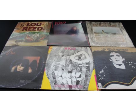NICO/LOU REED - Super selection of 8 x LPs and 2 x 12" featuring the troubled German icon. Her solo titles (7 in total) inclu