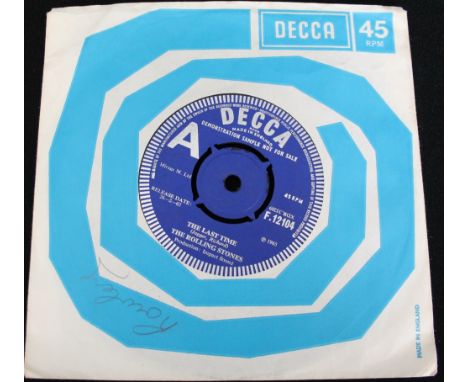 THE ROLLING STONES - THE LAST TIME DEMO - Another exceedingly hard to find 1965 Decca demo here, again issued on the blue lab