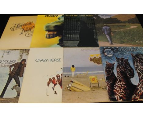 NEIL YOUNG - Lovely collection of 18 x LPs from Shakey with some really well presented records! Titles include Harvest (Germa