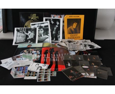 CLIFF RICHARD - a collection of 15 tour programmes, multiple tickets from 1984-1992, a ticket for Heathcliffe at Wembley in 1