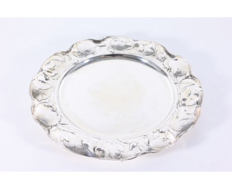 Antique Gorham Silver Martele 950-1000 FINE G, K, F, 14 Inch, P, Entree Dish, Date Nov 19th 1904, Maker F.O. Erichsen, Time t