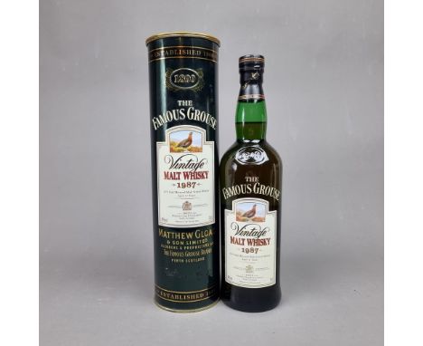 Famous Grouse 1987 Vintage Malt 12 Year Old  Whisky  