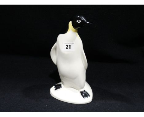     A Poole Pottery Model Standing Penguin                                          