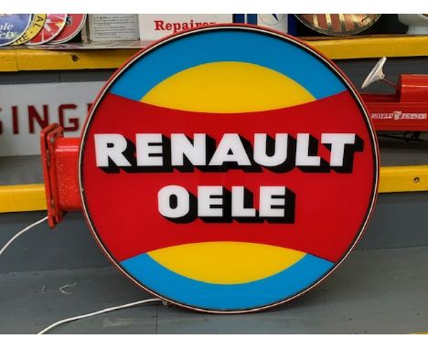 Vintage Renault Oele Double Sided Illuminated SignMake: Contact AuctioneerModel: Contact AuctioneerYear: 0Mileage: 0VIN: Cont