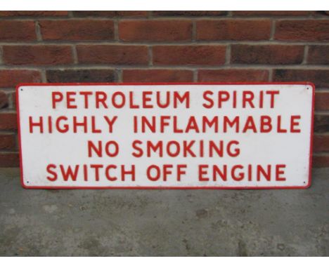 Vintage Heavy Gauge Aluminum Petroleum Spirit Warning Sign Make: Contact AuctioneerModel: Contact AuctioneerYear: 0Mileage: 0