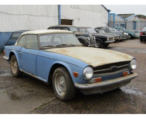 1974 Triumph TR6 Make: Triumph Model: TR6 Year: 1974Mileage: 0VIN: CR53910Configuration: Right Hand DriveRegistration: YDJ296