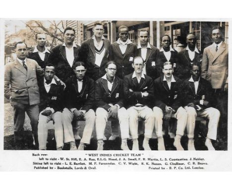 CRICKET - ORIGINAL VINTAGE WEST INDIES POSTCARD
Unused &amp; good condition for age
Ref G