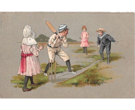 CRICKET VINTAGE 1904 DUTCH POSTCARD
Used and in good condition for age
&nbsp;
Ref RP