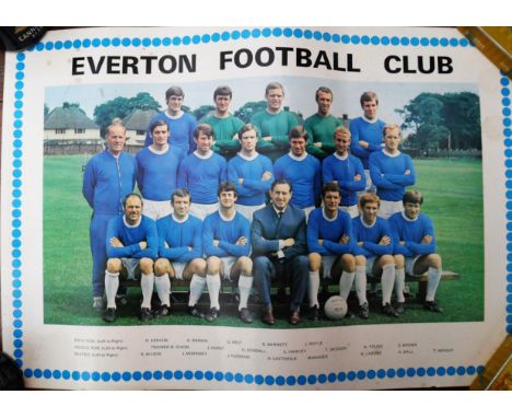 EVERTON VINTAGE POSTER
Light marks. 