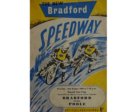 SPEEDWAY - 1962 K.O. CUP BRADFORD V POOLE @ GREENFIELD STADIUM
Unused.