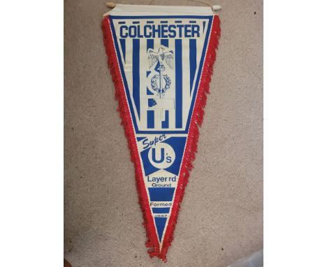 VINTAGE COLCHESTER UNITED PENNANT
8. x 18 Inches
Ref SM