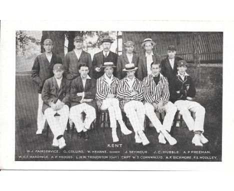 ORIGINAL VINTAGE POSTCARD OF THE KENT TEAM
Unused &amp; good for age
Ref G
&nbsp;