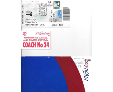 1997 FEYENOORD V MANCHESTER UNITED TICKET, ITINERARY, FLIGHT TICKETS ETC
Ref SM