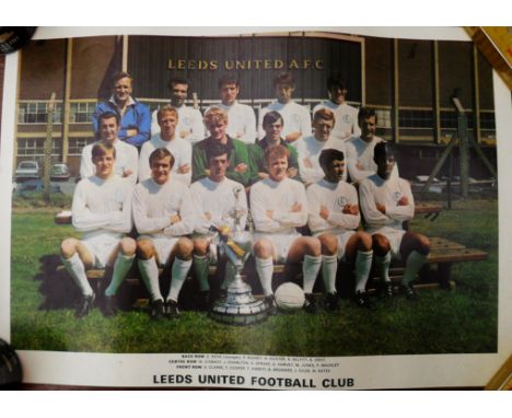 LEEDS UNITED VINTAGE POSTER
Pin holes to corners. 