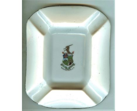 CRICKET - VINTAGE QUEENSTOWN C.C. SOUTH AFRICA ASHTRAY EASTERN CAPE
The quartered coat of arms includes King Edward VII who r