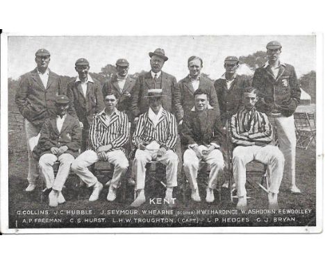 CRICKET - ORIGINAL VINTAGE KENT POSTCARD
Unused &amp; good condition for age
Ref G
