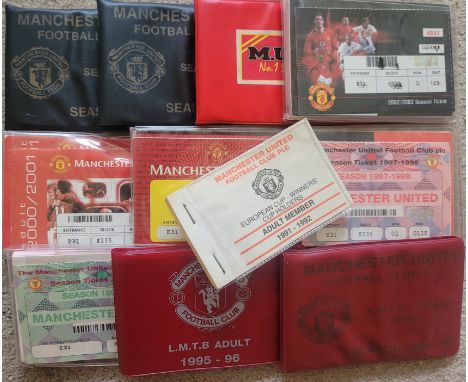 MANCHESTER UNITED SEASON TICKET BOOKS X 11
All have some unused tickets
Ref SM