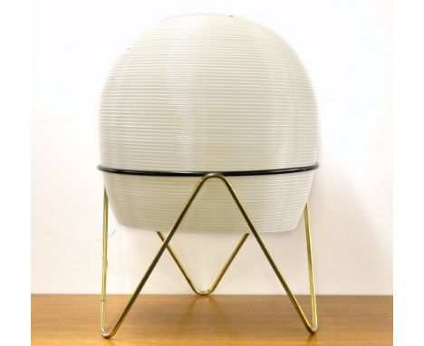 A 1960's metal and pressed plastic floor lamp, H. 62 cm.