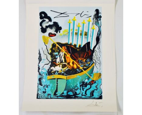 Salvador Dali (Spain 1904-1989) very rare lithograph from his Tarot Deck, hand signed in pencil, artist proof hand marked EA 