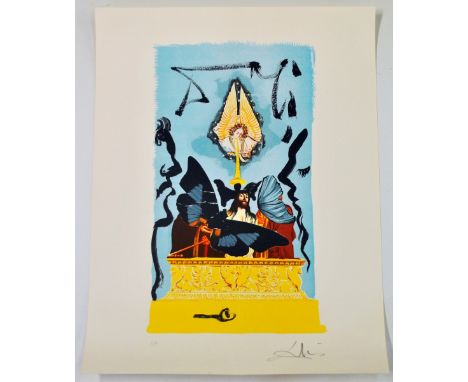 Salvador Dali (Spain 1904-1989) very rare lithograph from his Tarot Deck, hand signed in pencil, artist proof hand marked EA 