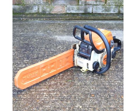 A Stihl petrol chainsaw