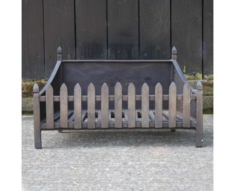 A cast iron fire grate66w x 30w x 38d cm