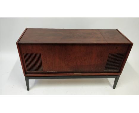 A radiogram in a fitted rosewood case with Garrard record player, model 2000