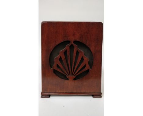 A 1930's mahogany cased speaker, 44cm high