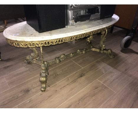 GOOD VINTAGE ONYX COFFEE TABLE