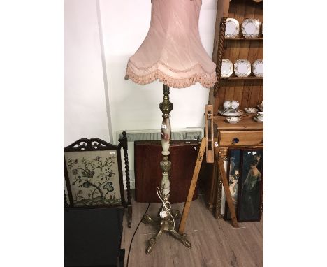 VINTAGE ONYX STANDARD LAMP