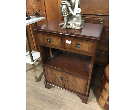 SIDE CABINET 2 DRAWERS ABOVE SHELF CUPBOARD