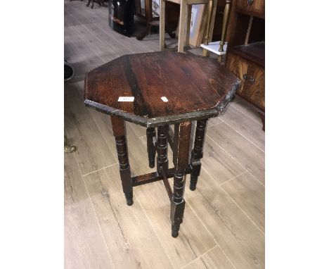 VINTAGE OCTAGONAL SIDE TABLE