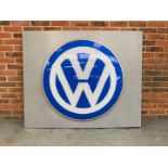 VW Convex Dealership Sign