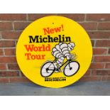 Michelin Cycle Tyre's Circular Cardboard Sign