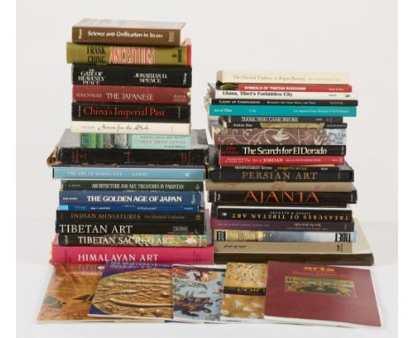 Group of assorted books on the topic of Asian art including the art from Japan, Tibet, China, Persia, and more.Provenance: Fr