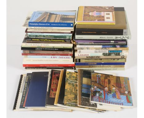 Group of books related to Southeast Asia including topics such as: Hindu art, Indian mythology, Buddhist scrolls, architectur
