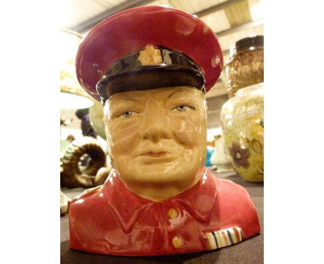 Carltonware red Churchill toby jug