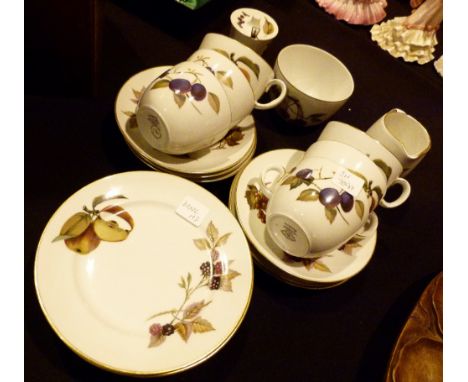 Royal Worcester Evesham tea set