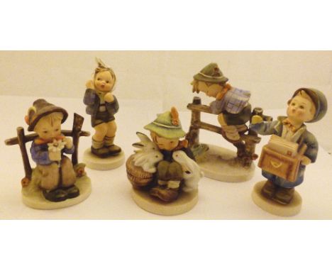 Five Hummel figurines 