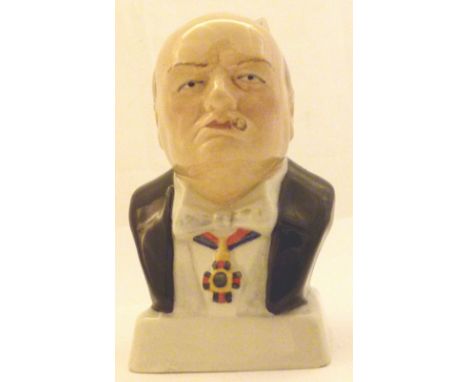Ceramic Winston Churchill bust H: 13 cm