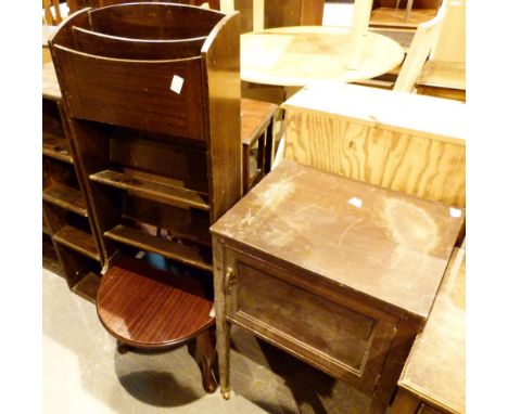 Two mahogany four shelf bookcases