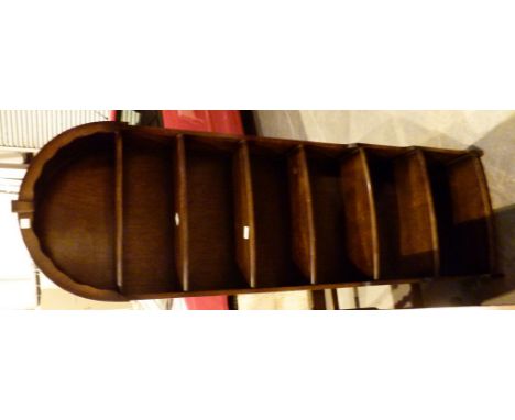 Mahogany arch topped bookcase