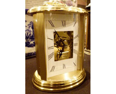 Sewills of Liverpool oversize carriage clock 