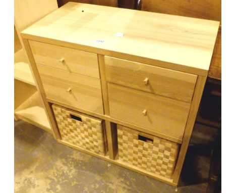 Light four drawer, 2 basket Ikea cupboard