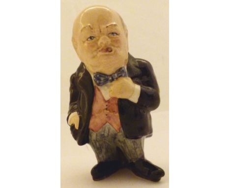 Ceramic Winston Churchill figurine H: 14 cm