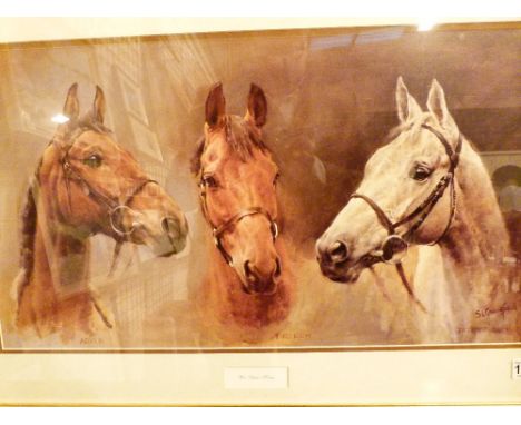 Large print We Three Kings racehorse picture, 60 x 40 